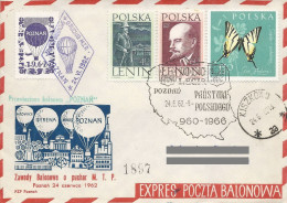 Poland Post - Balloon PBA.1962.poz.poz.03: Competition For The Poznan Fair Cup - Palloni