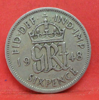 6 Pence 1948 - TB - Pièce Monnaie Grande-Bretagne - Article N°2783 - H. 6 Pence