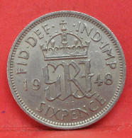 6 Pence 1948 - SUP - Pièce Monnaie Grande-Bretagne - Article N°2784 - H. 6 Pence
