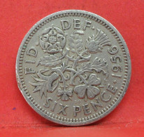 6 Pence 1956 - TB - Pièce Monnaie Grande-Bretagne - Article N°2795 - H. 6 Pence