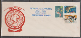 AAT 1979 Rotary, Scouting Partners In Service, Antarctic Expedition Cover - Autres & Non Classés