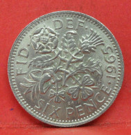 6 Pence 1965 - SUP - Pièce Monnaie Grande-Bretagne - Article N°2812 - H. 6 Pence