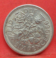 6 Pence 1966 - TTB - Pièce Monnaie Grande-Bretagne - Article N°2813 - H. 6 Pence