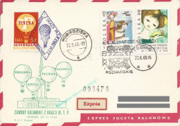 Poland Post - Balloon PBA.1963.poz.syr.03: Competition For The Poznan Fair Cup Syrena - Palloni