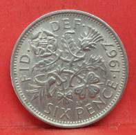 6 Pence 1967 - TTB - Pièce Monnaie Grande-Bretagne - Article N°2814 - H. 6 Pence