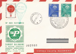 Poland Post - Balloon PBA.1965.poz.kat.11: Competition For The Poznan Fair KATOWICE - Globos