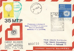 Poland Post - Balloon PBA.1966.poz.pol.10: Competition For The Poznań Fair POLONEZ - Ballonpost