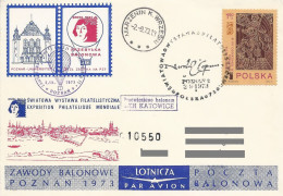 Poland Post - Balloon PBA.1973.poz.kat.C10: Competitions Poznan 73 KATOWICE - Ballonnen