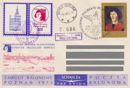 Poland Post - Balloon PBA.1973.poz.sto.A02: Competitions Poznan 73 STOMIL - Ballonpost