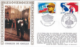 Thème De Gaulle - France - Enveloppe - De Gaulle (General)