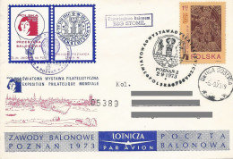 Poland Post - Balloon PBA.1973.poz.sto.B15: Competitions Poznan 73 STOMIL - Ballons