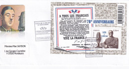Thème De Gaulle - France - Enveloppe - De Gaulle (General)