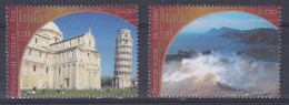 NU Genève 2002 461-62 ** Italie Cathédrale Tour De Pise Îles Éoliennes - Neufs