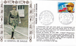 Thème De Gaulle - France - Enveloppe - De Gaulle (General)