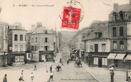 76 - BOLBEC - S19636 - Rue Jacques Fauquet Boulangerie Gomont Café Restaurant En L'état Décollée - Bolbec