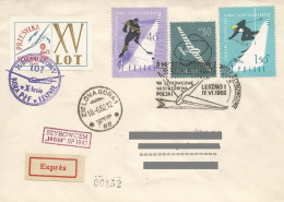 Poland Post - Glider PSZ.1962.lesz.01: Sport Leszno International Competitions Bocian - Alianti