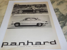 ANCIENNE PUBLICITE   VOITURES  PANHARD 1963 - Voitures