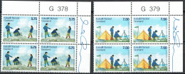 Greenland 2007. CEPT. Scouting. Michel 480 - 481 Plate Blocks MNH. Signed. - Blocks & Sheetlets