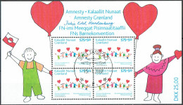 Greenland 2007. 15 Anniv Amnesty Greenland. Michel  BL 36 USED . Signed. - Blocks & Sheetlets