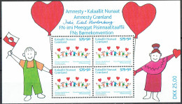 Greenland 2007. 15 Anniv Amnesty Greenland. Michel  BL 36 MNH . Signed. - Blocks & Sheetlets