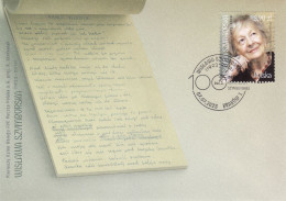 POLAND 2023  Wisława Szymborska  FDC - Lettres & Documents
