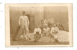 JC, Cp, Carte Photo Chavance, Sables D'Olonne, 85, , Militaria, Militaires Du 1 Er Régiment, Les Cuisiniers Réunis - Characters