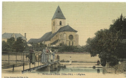 Mirebeau Sur Bèze : L'église (Edition Champion Aîné Père Et Fils - Photo Peinture A. Breger Frères, Paris) - Mirebeau