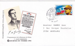 Thème De Gaulle - France - Enveloppe - De Gaulle (Général)