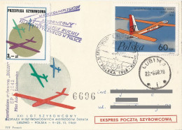 Poland Post - Glider PSZ.1968.lesz.01: Sport Leszno World Cup - Gleitflieger