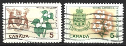 Canada 1964. Scott #418-9 (U) Arms Of Ontario & Quebec  (Complete Set) - Gebruikt