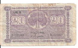 FINLANDE 20 MARKKAA 1939-45 VG+ P 71 - Finnland