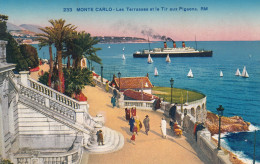 Ungelaufene Ansichtskarte Monte Carlo - Les Terrasses Et Le Tir Aux Pigeons - Monte-Carlo