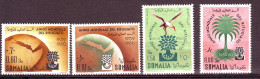 SOMALIA  AFIS SOMALILAND 1960  ANNO MOND. RIFUGIATO+ AEREA  MNH**   4 VAL - Somalia (AFIS)