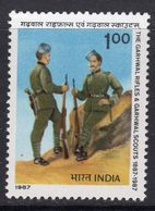 India 1987 Centenary Of Garwhal Rifles Regiment, MNH, SG 1245 (D) - Ungebraucht