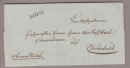 CH Heimat BE Nidau 1829-09-18 Langstempel Auf Amtlich-Brief - ...-1845 Precursores