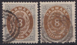 19 IA, 2 Werte In Versch. Nuancen - Used Stamps