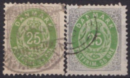 MiNr 29 IYA, 2 Werte, Orts- Bzw. Ring-Stempel - Oblitérés