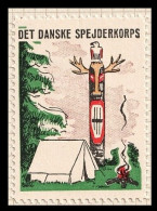 Reklamemarke  DENMARK DANMARK Dänemark DANSKE SPEJDERKORPS Scouting Pfadfinder Scouts VIGNETTE CINDERELLA - Ongebruikt