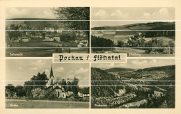 Orig. Mehrbild AK Um 1955 Pockau Flöhatal, Heute Pockau Lengefeld Erzgebirge - Lengefeld