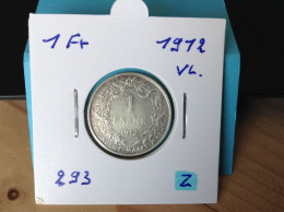 België Albert I  1 Frank 1912 Vl. Zilver (Morin 293) - 1 Franc