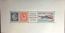 New Caledonia Caledonie 1959 Stamp Centenary Minisheet MNH - Blocchi & Foglietti