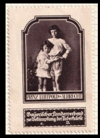 PRINZ LUITPOND AND ALBRECHT   VIGNETTE PRINCESS RUPPRECHT Reklamemarke CINDERELLA PRINZ LUITPOLD UND URENKEL - Familles Royales