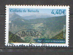 ANDORRA.FR. El Col De Beixalis En El Tour De Francia Y La Vuelta A España ( Usado) Año 2021.Facial Alto 4,40 E - Used Stamps