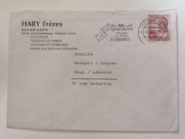 Enveloppe, Hary Frères, Esch-Alzette 1975 - Cartas & Documentos