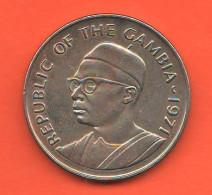 Gambia 50 Butus 1971 Nickel + Copper  Coin - Gambie