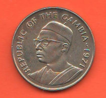 Gambia 50 Butus 1971 Nickel + Copper  Coin - Gambia