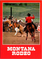 Montana Bronco Riding Scene At One Of The Many Rodeos Held Throughout Montana  - Otros & Sin Clasificación
