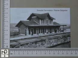 PORTUGAL  - ESTAÇÃO FERROVIÁRIA - PEDRAS SALGADAS - 2 SCANS  - (Nº55696) - Vila Real