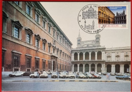 VATICANO VATIKAN VATICAN 1993 PALAZZO APOSTOLICO LATERANO PAPAL PALACE TESORI D'ARTE MONUMENTS BAUDENKMÄLER MAXIMUM CARD - Brieven En Documenten