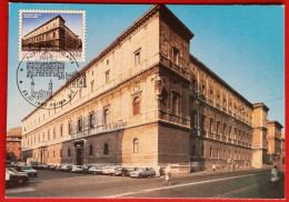 VATICANO VATIKAN VATICAN 1993 PALAZZO CANCELLERIA TESORI D'ARTE MONUMENTS BAUDENKMÄLER MAXIMUM CARD - Brieven En Documenten